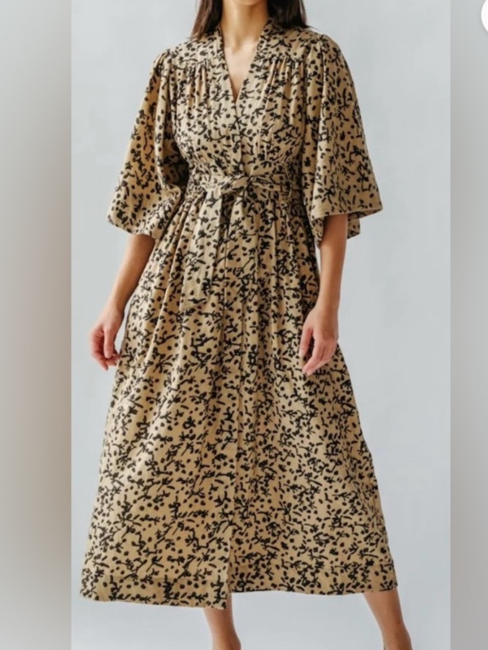 Mirth Hyannis Twig Print Dress XS